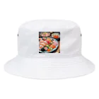 happiness_shopの美しい寿司の絵画 Bucket Hat