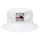 MEGROOVEのシルエットにゃん🐱3 Bucket Hat