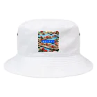 メアリーの日本の四季が折り紙のように美しく表現された風景 Bucket Hat