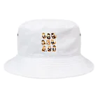 AQUAMETAVERSEのフクロウを着た犬　なでしこ1478 Bucket Hat