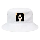 みつまめこshopのメガネ美人 Bucket Hat