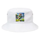 スポーツにゃんこ大戦争のサッカーにゃんこ Bucket Hat