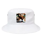 feliceのキャットフードの匂いに反応する猫 Bucket Hat