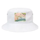 ハンドメイドSaoriのねこ♡寝子 Bucket Hat