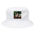 jackrussellvibes___の穴掘りジャックラッセルテリア Bucket Hat