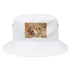 public2024のピンクと黄色のバラ Bucket Hat