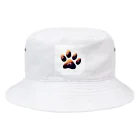 ニャン丸の猫の肉球ニャンポイント Bucket Hat