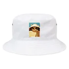 AQUAMETAVERSEの箱からのぞいている子猫　ラフルール　1859 Bucket Hat