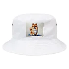 Animal Illustration shopのポメラニアン　Pomeranian　水彩画風 Bucket Hat