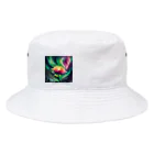 Second-topのオーロラと一輪の花 Bucket Hat