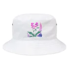 RetrowaveFlowerのRetrowaveFlower-スイートピー- Bucket Hat