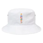 kimchinのカラフルな船の信号旗 Bucket Hat