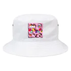 そぼろのプリント屋さんのナビコロリ Bucket Hat