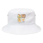 DoodleDenのハナとデイジーとナツとコロ Bucket Hat