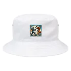 Y..Tのロボットと恐竜の戦いシリーズ Bucket Hat