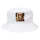 oz-chanの袋に入り込んで遊んでいる猫 Bucket Hat