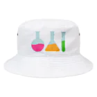 お絵かき屋さんの実験器具（丸底フラスコ/三角フラスコ/試験管） Bucket Hat