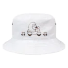 lemonysnow/ハリネズミグッズのハリネズミとバイク Bucket Hat