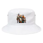 Pixel Art Goodsの村人（pixel art） Bucket Hat