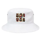 Mikan888のインディアンフクロウ Bucket Hat