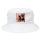 Y m @Y's shopの猫とマカロン Bucket Hat