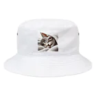 kangekiのお昼寝にゃんこNo.4 Bucket Hat