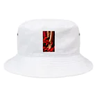 ニゴ猫　shopのred Rose heel  Bucket Hat