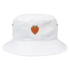 シンプル 組み合わせ用 ファッションのシンプル いちご Bucket Hat