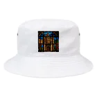 ganeshaの北米の湖のステンドグラス Bucket Hat