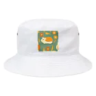 OKameMolꕤ︎︎オカメモルのレトロな花とモルモット Bucket Hat