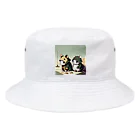 ストリート系の動物たちのストリート系のネズミたち Bucket Hat