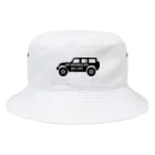 QUQU_WORKSのノーラングラーノーライフ ジープ ブラック Bucket Hat