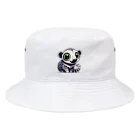 たんたん狸の不気味で可愛い森の不気味で可愛いタマンデュア001 Bucket Hat