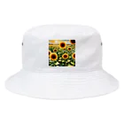 LOGOstylesの変わらぬ　ひまわり Bucket Hat