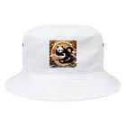 pandownloadの和風の最強パンダ Bucket Hat