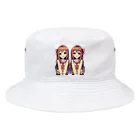 seigi2oo2の愛らしい可愛い双子の姉妹 Bucket Hat