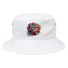 EijiPonの立体 Bucket Hat