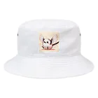 獣医学生の高橋さんのもちもちシマエナガ Bucket Hat