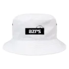 しろくてまるいの(･ω･ っ)3のazrsロゴ(black) Bucket Hat