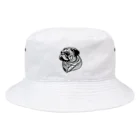 ブヒーズのtattoo pug Bucket Hat