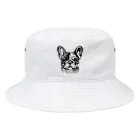ブヒーズのtattoo frenchbulldog Bucket Hat