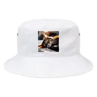 moriyama1981のラグの上で寝ている猫 Bucket Hat