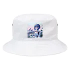 730naoのサイバーパンクガール Bucket Hat