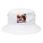 Y m @Y's shopの猫と胡蝶蘭 Bucket Hat
