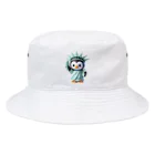 JUPITERの自由のペンギン像 Bucket Hat