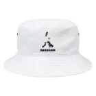 riwawankoの４７都道府県グッズ(長崎県) Bucket Hat