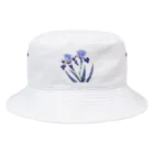 RetrowaveFlowerのRetrowaveFlower-カキツバタ- Bucket Hat