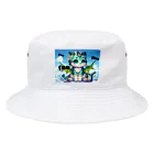 ドラにゃん🐾のグリーンドラニャン  Bucket Hat