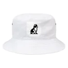 ととのいカエルのモノクロネコくん Bucket Hat