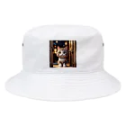 asnaynのドアを開ける猫ちゃん Bucket Hat